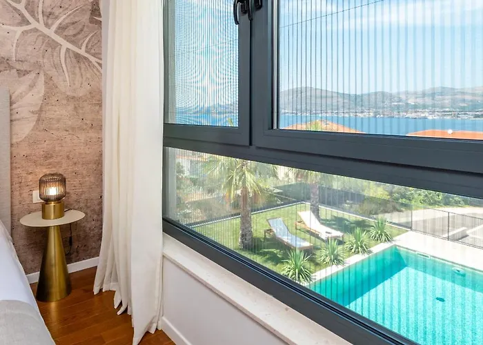 Villa Luxury Olivetum With Heated Pool, Sea View & Sauna - Okrug Gornji